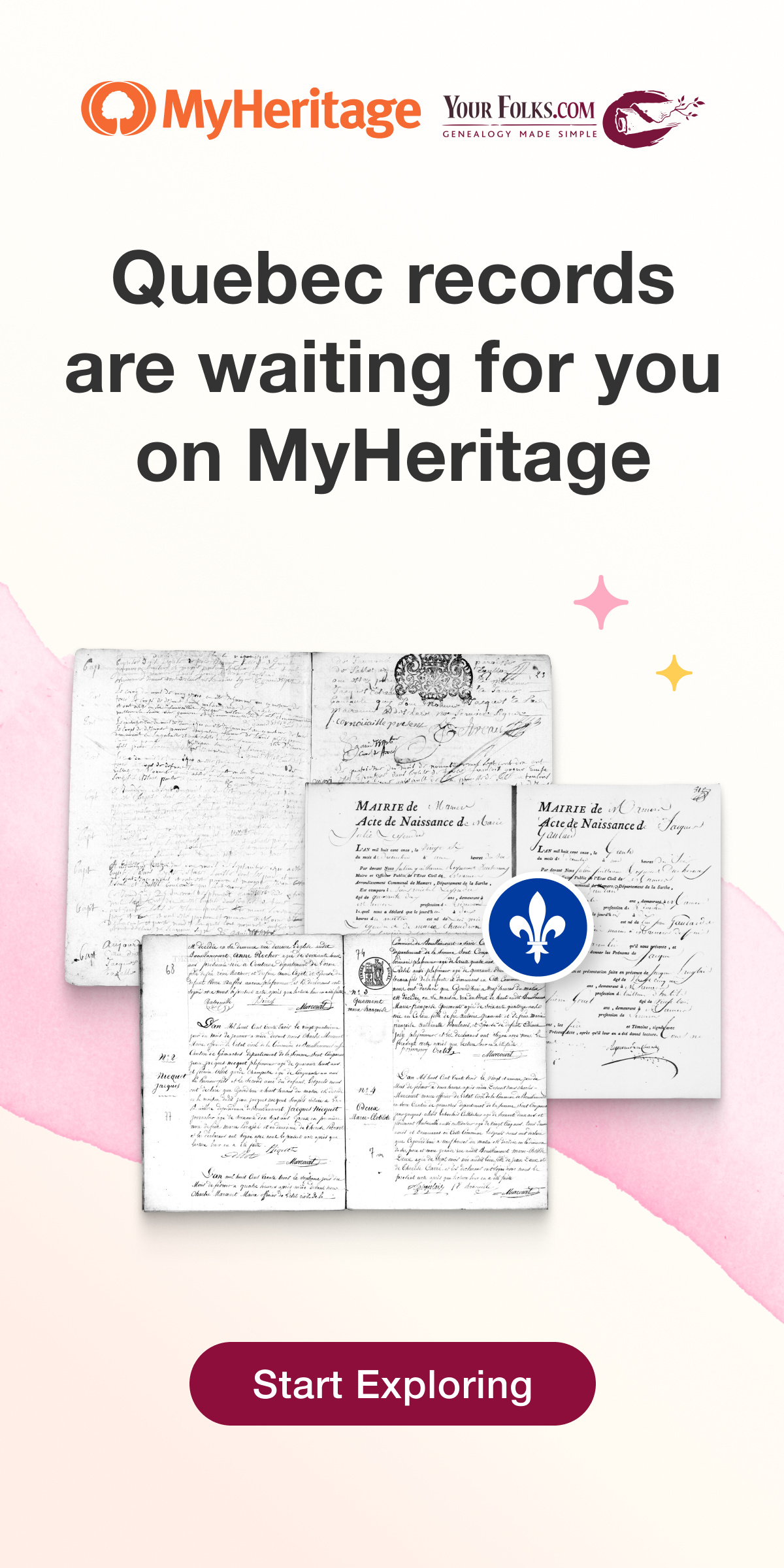 Quebec records on MyHeritage